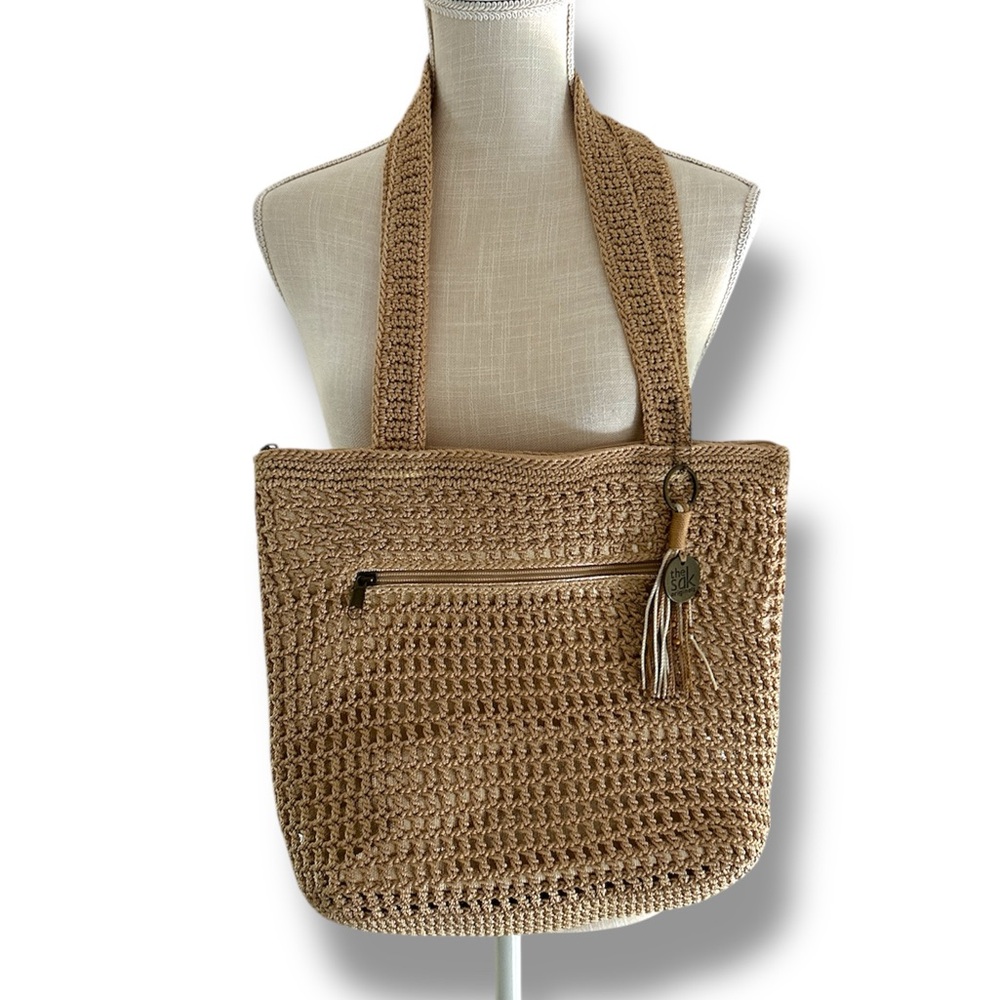 The Sak Textured Tan Lined Tote Bag